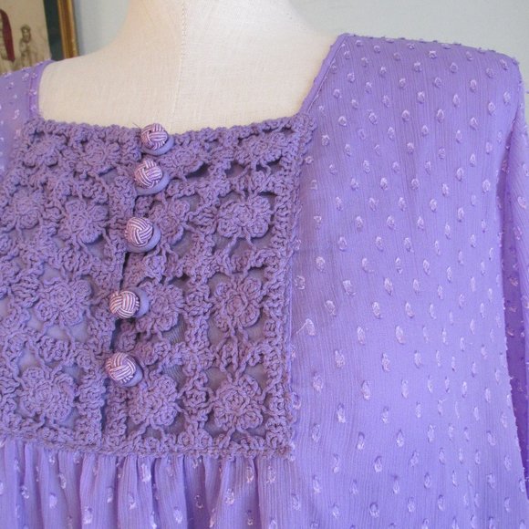 Purple Summer Blouse - Picture 3 of 5
